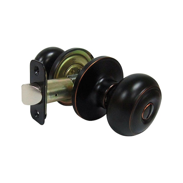 Faultless Faultless Fancy Mushroom Aged Bronze Privacy Knob Right Handed TGX710 - main
